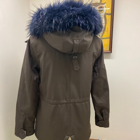 Multicolored, fur-lined coat by S13 - Picture 2 of 3